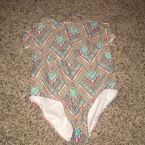 girls straps one piece swimsuit